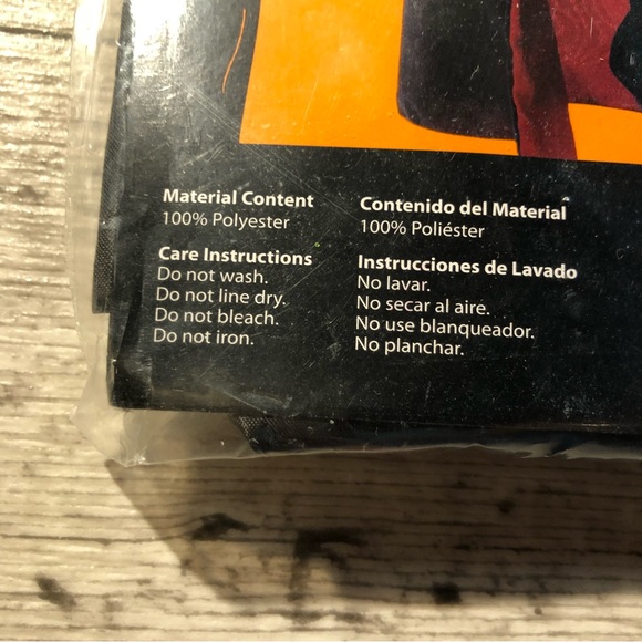 Halloween Reversible Cape Wal-Mart New One Size Black & Red 48"x22" - Picture 10 of 15